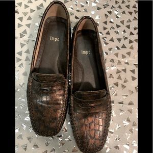 Impo faux ladies snakeskin crocodile loafers 8.5 M